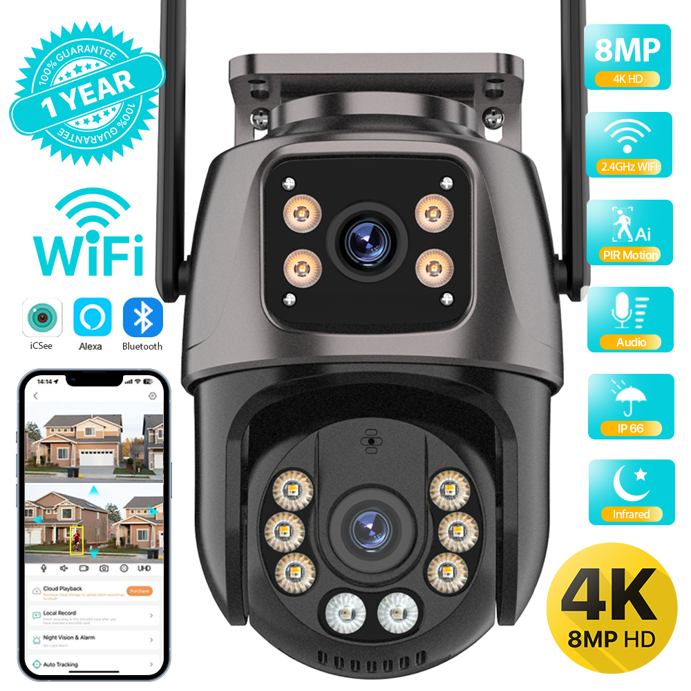 Cyber🛍️ - EZVIZ® Cámara Seguridad IP Exterior Full HD con doble lente y ...