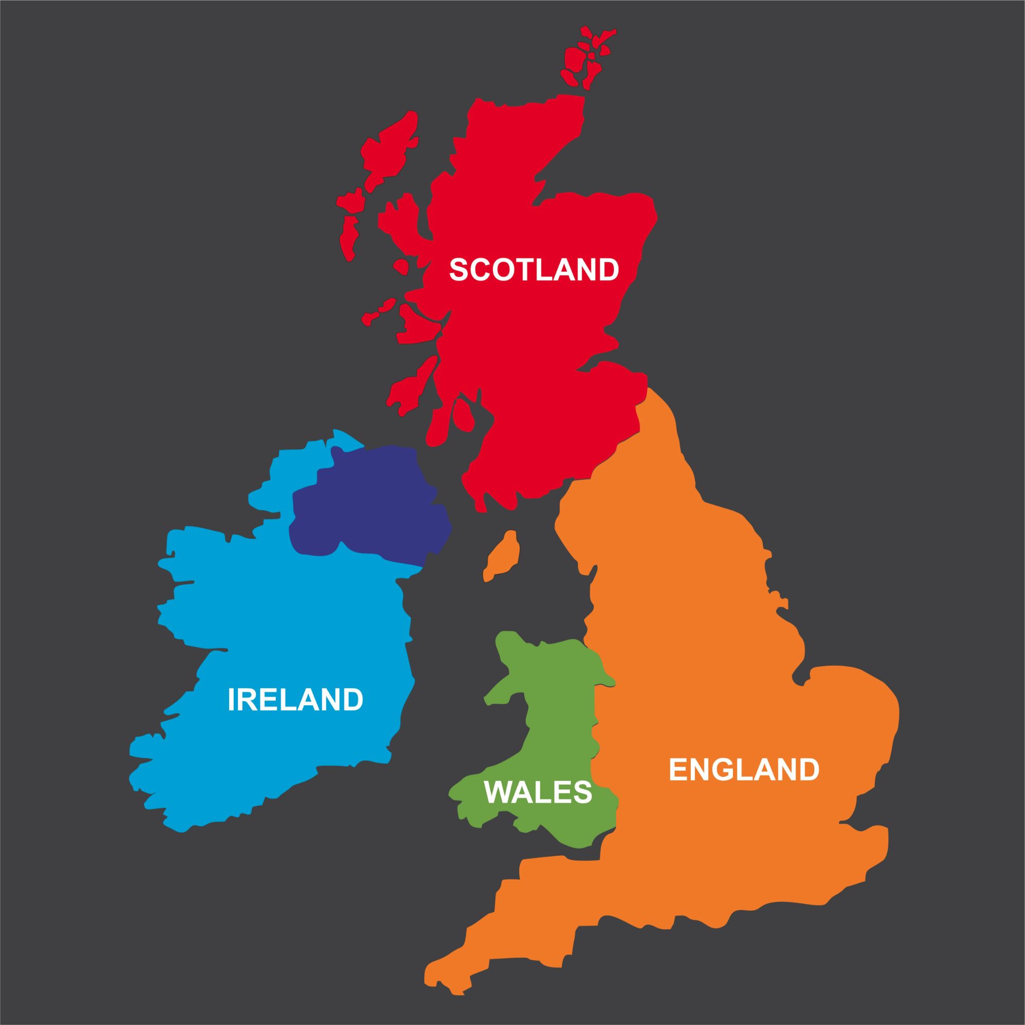 UK Map – Creative Preformed Markings UK Map – Creative Preformed Markings